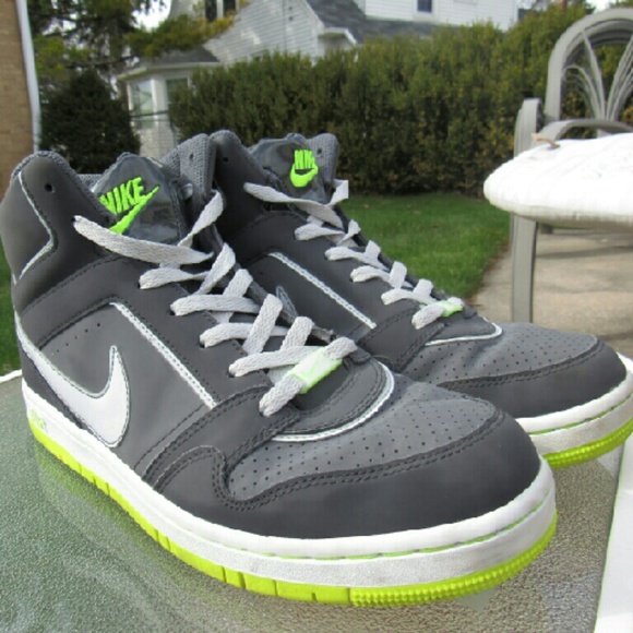 Nike Shoes | Air Prestige III High Sneakers Dark Grey Volt | Poshmark Nike Air Prestige III High Sneakers Dark Grey Volt