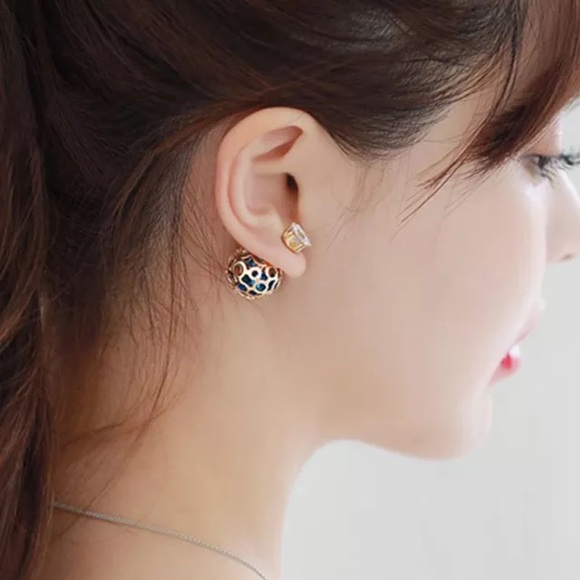Double sided earrings - Picture 2 of 3