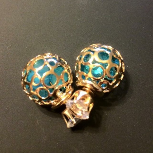 Double sided earrings - Picture 3 of 3