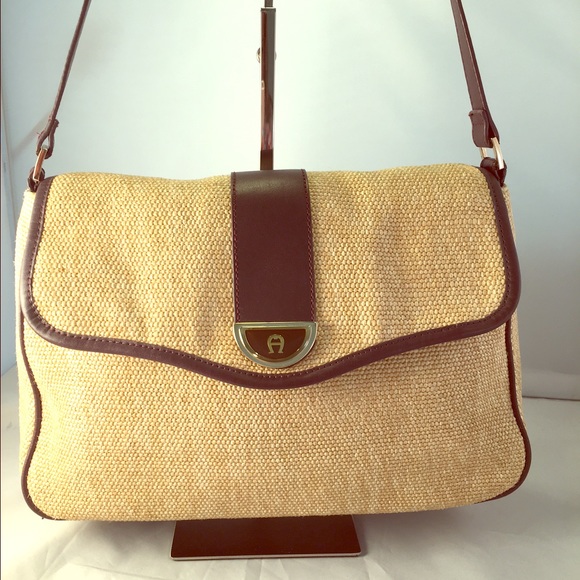 etienne aigner tweed purse