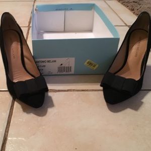 Black suede Antonio melani heels