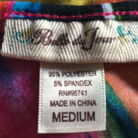 🙊 Cute Aztec Top Braided Straps 💜💚 - Picture 4 of 4