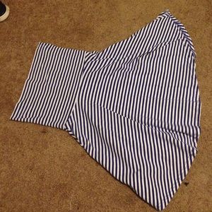 Strapless mini dress