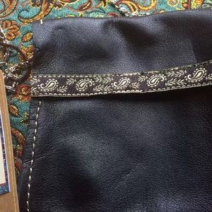 Leather small hand bag