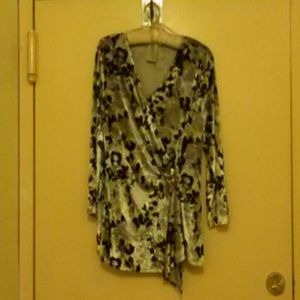 Nine West Dressy Velour Top