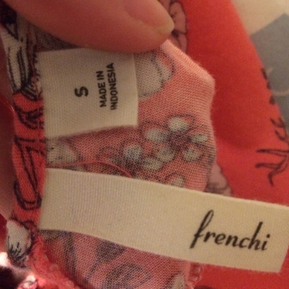 Coral and Flower Romper with Pockets - Picture 3 of 4