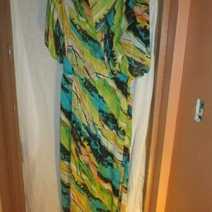 Beautiful sheer multi-color maxi dress