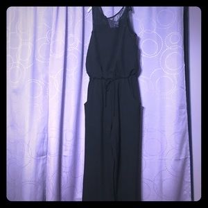 City Triangles black long leg romper