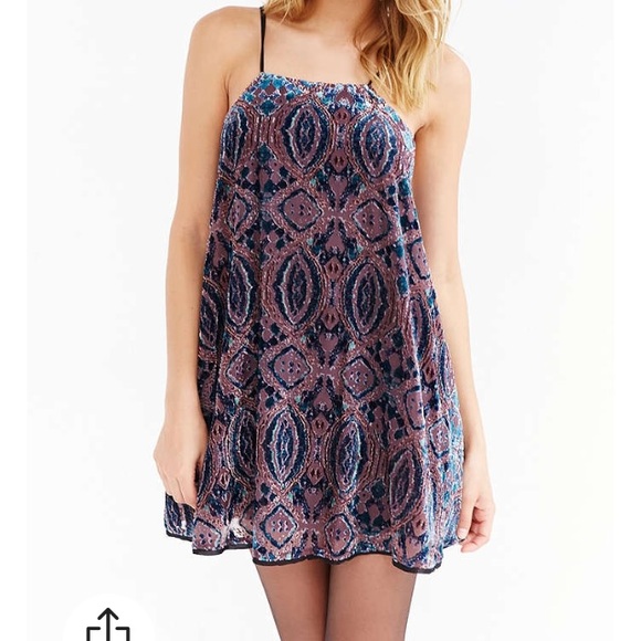 Ecote Burnout Velvet Frock Dress - Picture 1 of 2