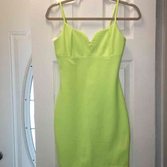 Neon mini dress