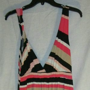 Sexy striped maxi dress