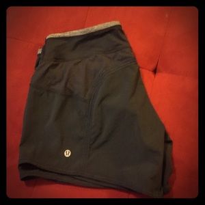 Lululemon black running shorts
