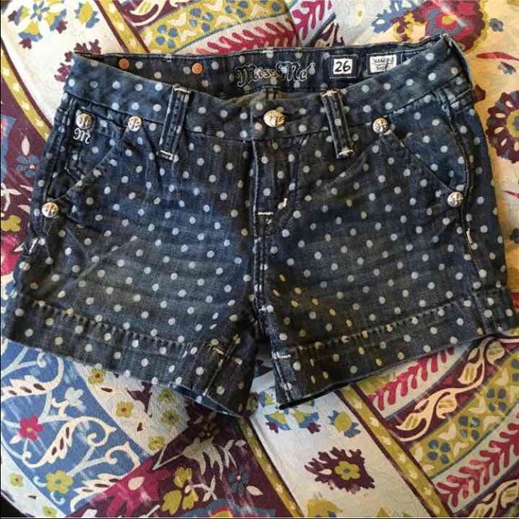 Size 26 polka dot miss me shorts