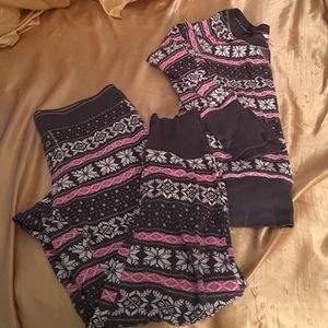 Victoria's Secret Fireside Long John Pajamas