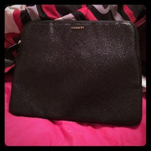 Coach black glitter tablet case