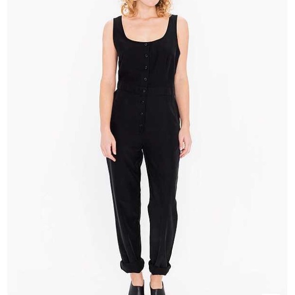 american apparel black jumpsuit