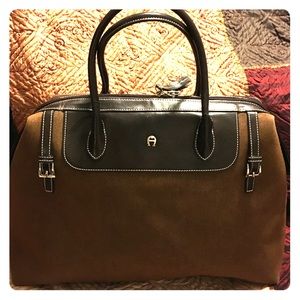 Etienne Aigner brown satchel bag