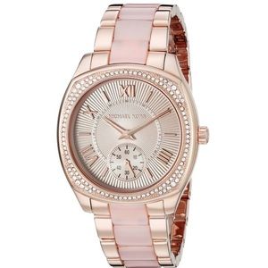 NWT Bryn Rose Gold-Tone Bracelet Watch MK6135
