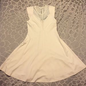 French Connection Cream Lace Dress