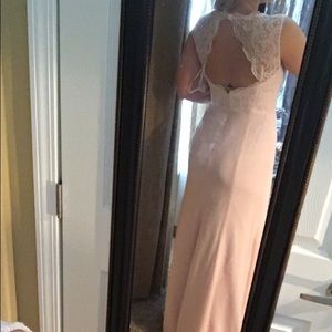Blush colored evening gown