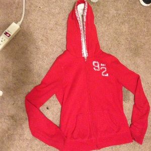 Hooded zip up jacket