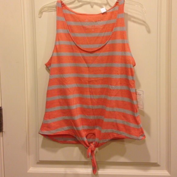 NEW WITH TAGS ORANGE STRIPED TANKTOP