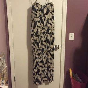 Elle Black and Tan Maxi Dress