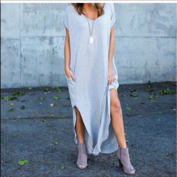 ✨LAST ONE ✨Charcoal grey best selling dress - Picture 2 of 2