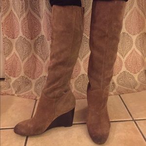 Franco Sarto Suede knee high boots