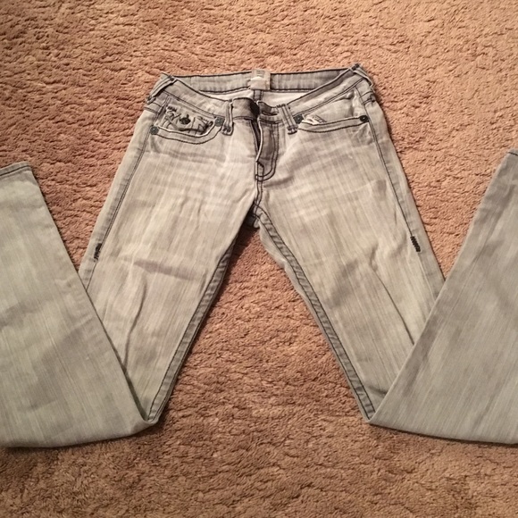 Gray True Religion Jeans