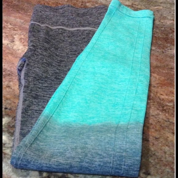 Mint and Grey  Leggings. - Picture 4 of 4