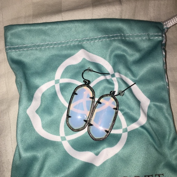 SOLD My Kendra Scott Opalite Gunmetal Elles