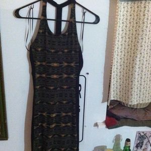 OBEY brand tribal body con mini dress