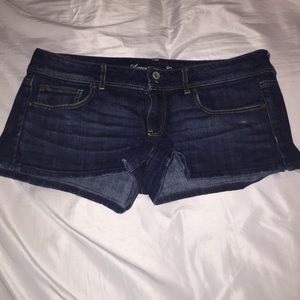 Dark Wash Stretch Jean Shorts