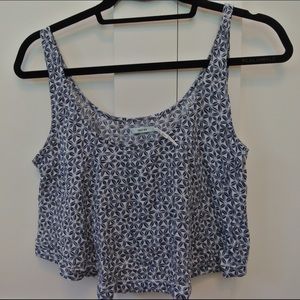 Blue crop tank top from urban outfitters