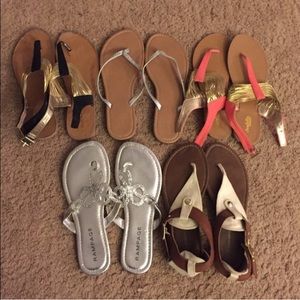 5 Pairs of Sandals