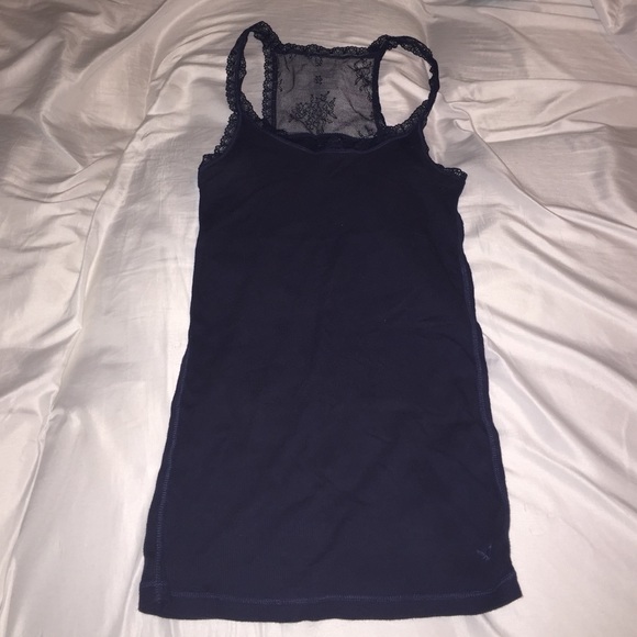 Razorback Tank with Lace Detail - Picture 1 of 2