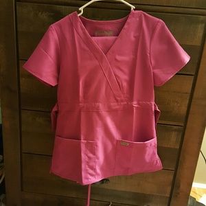 Greys anatomy fusia scrub set