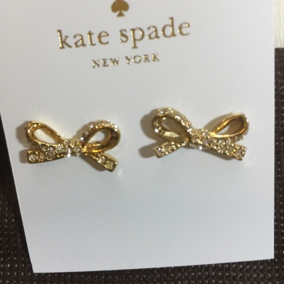 Kate Spade Pave Bow Earrings - Picture 2 of 4
