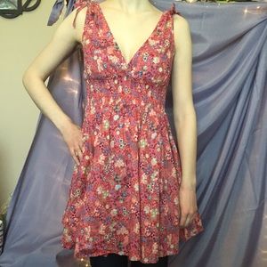 Peach floral H&M dress
