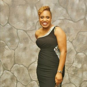 2 black and sexy evening gowns only worn once!!!