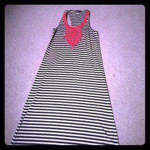 Kahlo Racer Back Striped Maxi Dress