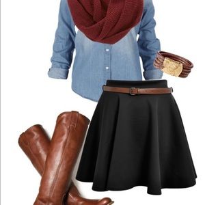 FINAL SALE: LOFT flare skirt