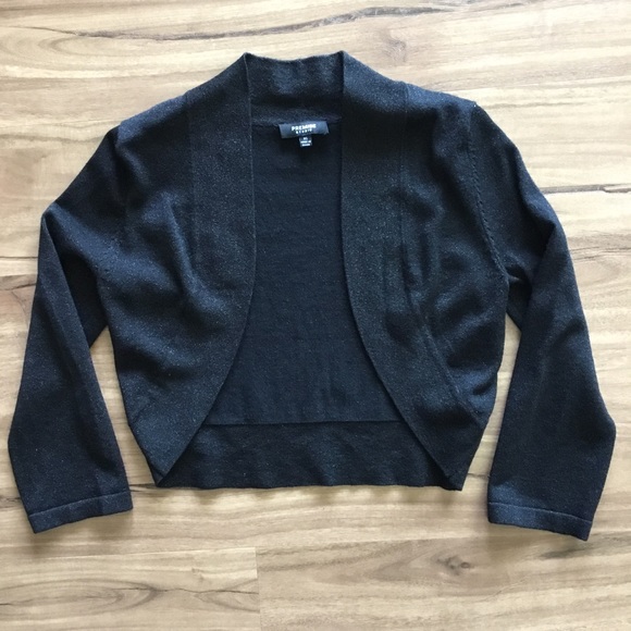 Black Glitter Bolero Jacket