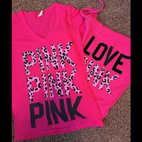 Victoria's Secret Pink Leopard Cheetah T Sweatpant - Picture 1 of 3