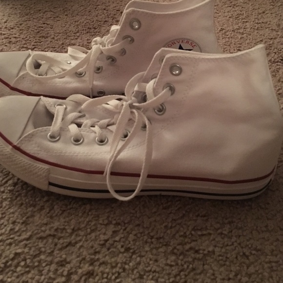 White High Top Converse All Stars