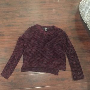 Marion and black knit sweater