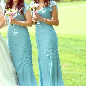 Vera Wang Baby Tiffany Blue Bridesmaid Dress