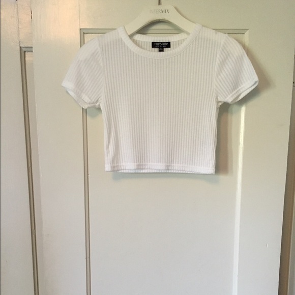 Top shop white crop top