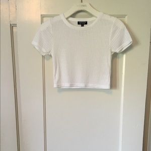 Top shop white crop top